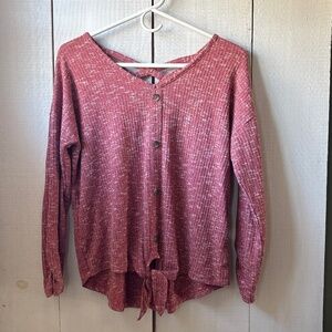 Bobbie brooks woman’s waffle knit long sleeve